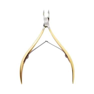 Imagem de Tesoura Profissional De Cutícula De Unha, Ouro, Prata, Aço Inoxidável,