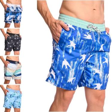 Imagem de Kit 5 Short Praia Masculino Bermuda Treino Academia Calção Corrida Tac