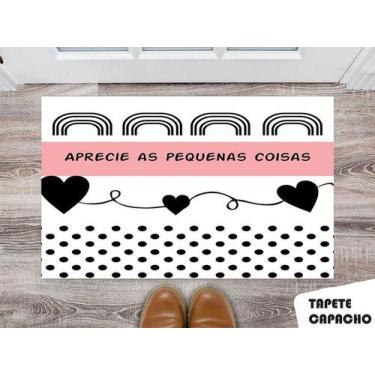Imagem de Tapete Capacho Personalizado Aprecie as Pequenas Coisas - Deluzz