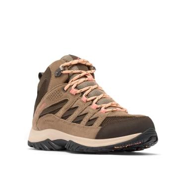 Imagem de Columbia Bota feminina Crestwood Mid impermeável para caminhada, Cordovan/lama, 38
