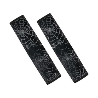 Imagem de Forchrinse Capa de cinto de segurança de carro Spider Web para mulheres e homens, ajuste universal, alça de ombro para a maioria dos veículos, SUVs, caminhões, vans