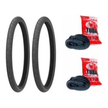 Imagem de Par Pneu Bike Praieiro Levorin Aro 26x1.95 + 2 Camaras Kenda - Levorin