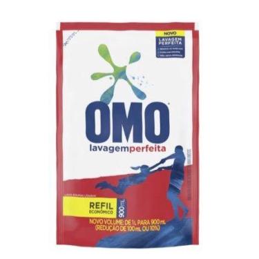 Imagem de Kit com 02 Sabão Líquido OMO Lavagem Perfeita Refil 900ml