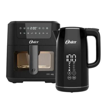 Imagem de Kit Digital Oster - Fritadeira Clear e Chaleira Black, 110V