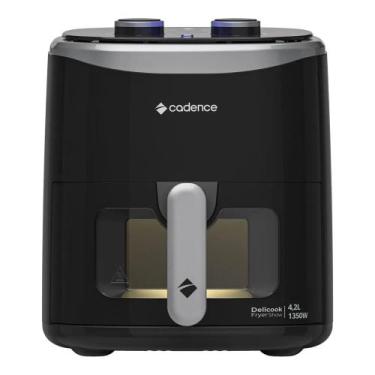 Imagem de Fritadeira Sem Óleo 4,2L Cadence com Visor Delicook Fryer Show, Preto,