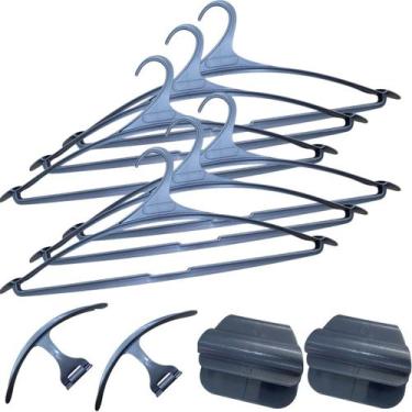 Imagem de Cabide Secadora Latina  Com 6 + 2 Seca Sapato + Trava