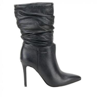 Imagem de Bota Feminina Salto Fino Moda Couro Bottero - Preto-Feminino