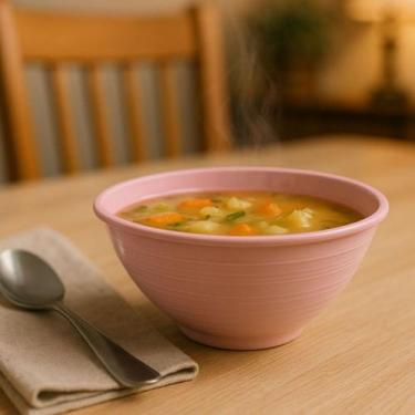 Imagem de Kit 20 Cumbuca Tigela Bowl Caldo Quente Sopa Frio Feijoada 600ML Plást