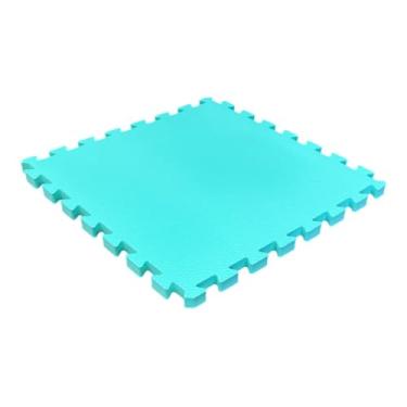 Imagem de Tatame Tapete EVA Loja da Maria 50x50x2cm 20mm Verde Água