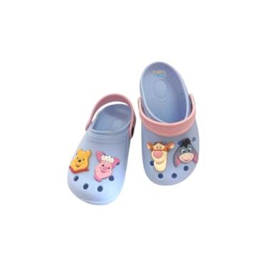 Imagem de Babuche Ursinho Turminha Mistos Infantil Sandália Leve Unissex (Lilás/Amarelo bb, BR, Bebê, Faixa Numérico, 19, 20)