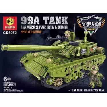 Imagem de Blocos De Montar Tanque Militar Chinês 99A 492 Pçs - Castela, Verde