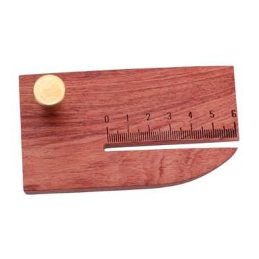 Imagem de Esquirla Régua de Punchamento de Couro, suprimentos artesanais, régua de distância de corte de couro, ferramenta de artesanato de couro DIY para acessórios, Vermelho