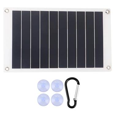 Imagem de ZJchao Painel Solar, 10W IP65 Carregador Solar Painel Solar de Energia Solar Carregador de Energia Externa Painéis Solares Kit de Painéis Solares Solares Com 9,5x5.5in para Barco de