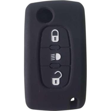 Imagem de 10 Capas Silicone Chave Canivete 3B Citroen E Peugeot