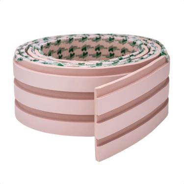 Imagem de Painel Ripado Laminado De Eva Autocolante Rolo 10Mt Rosa