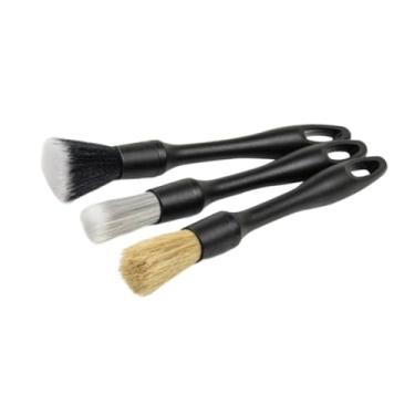 Imagem de Generic 3 peças carros genéricos detalhando pincel de rodas de roda de aro de arco de escova Ferramentas de limpeza de carros sem arranhões fáceis de pendurar