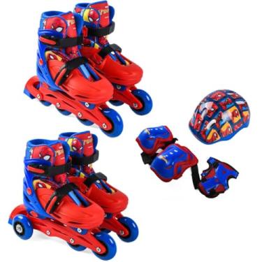 Imagem de Patins, BBR, Spider-Man, 32-35, com Kit de Proteção