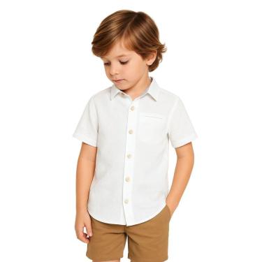 Imagem de Conjunto Infantil Masculino Camisa + Bermuda em Sarja