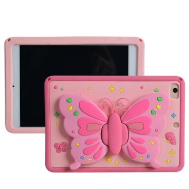 Imagem de Capa de desenho animado para iPad Mini 6 de 8,3 polegadas, MONEHOYSY com suporte de silicone macio [à prova de quedas, à prova de choque, antiderrapante] Capa traseira com suporte para crianças,