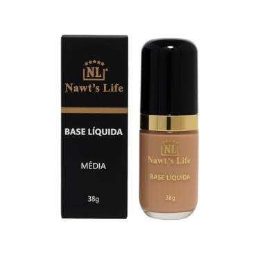 Imagem de Base Líquida Nawt’s Life – Fixação Duradoura, Textura Uniforme e Suave – Tom Médio