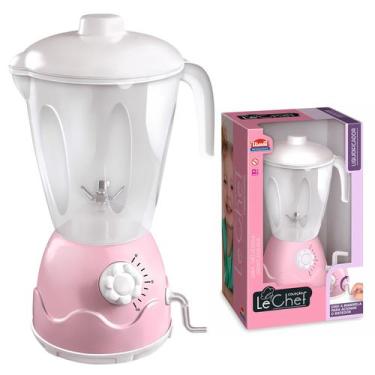 Imagem de Brinquedo Liquidificador New Le Chef Rosa Com Jarra Transparente Brinc