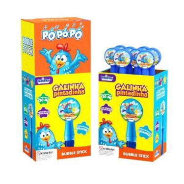Imagem de Bolhas Bolhinhas Sabão Divertido Bubble Stick Galinha Pintadinha 1un -
