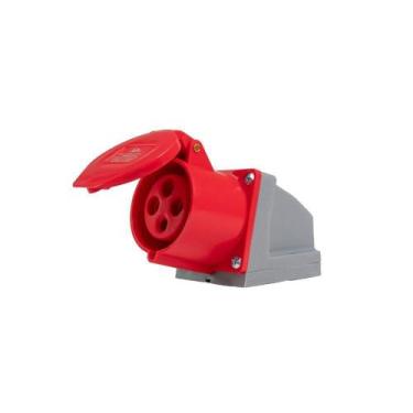 Imagem de Tomada Sobrepor Industrial 3p+t 32a 6h 380v Vermelho - ROHDINA