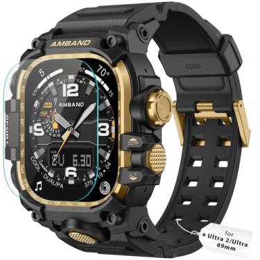 Imagem de Pulseira de relógio AmBand Ultra 2/1 para Apple Watch 49 mm em ouro pr