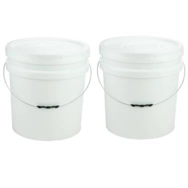 Imagem de Kit 2 Baldes Plástico Alimentício Cerveja Artesanal 30 Lts - Jaguar