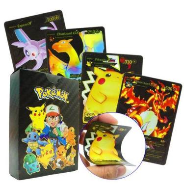 Imagem de Cartinhas de Pokemon Lote com 55 Cartas Sem Repetição de Cards Brilhan