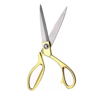 Imagem de 2X Tesoura Alfaiate Profissional Costura Tecido Aço Inox Gra