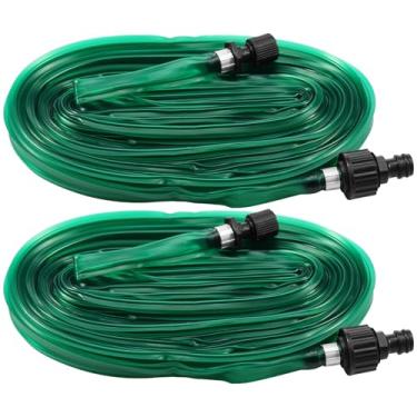 Imagem de Mangueira de imersão de 2 peças, mangueira de imersão flexível de 1,5 cm com conectores para quintal, tubo de irrigação por gotejamento para canteiros de flores, paisagismo, estufa, gramado, irrigação