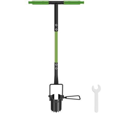 Imagem de Ferramenta de transplante de bulbo de aço inoxidável transplantador de dente longo em forma de T ferramenta de transplantador de pés flexível fácil de usar transplantador de dentes adequado para