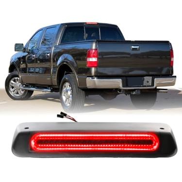 Imagem de USR 04-08 F150 3ª luz de freio - terceira lâmpada de freio traseira - compatível com caminhonete Ford F-150 2004-2008 todos os modelos/acabamentos (LENTE DE FUMA VERMELHA LED BAR 3ª CONJUNTO DE LUZ DE
