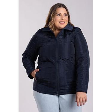 Imagem de Jaqueta Feminina Plus Size Matelasse Dublado Fechamento Zíper - Serena