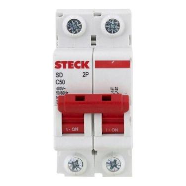 Imagem de Disjuntor Bipolar Serie Sd62 50a 2p Curva c Steck