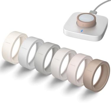 Imagem de Capas ultrafinas para Oura Ring Gen 4/Oura Gen 3, suporta carregamento com capa, anéis inteligentes de silicone elástico antiarranhões, capa protetora, acessórios para ULTRAHUMAN Ring AIR mulheres e