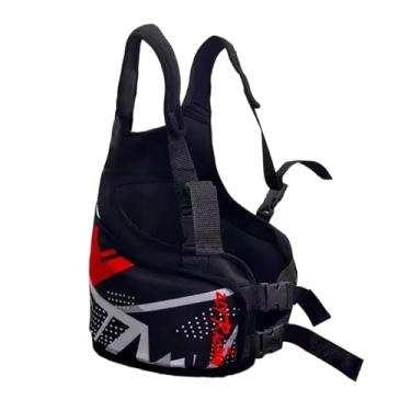 Imagem de Mqetly Colete protetor de costela para kart adulto, protetor de peito para kart, versátil, confortável, leve e ajustável, equipamento de proteção, Vermelho