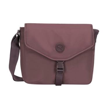 Imagem de PUMA Bolsa transversal Transit, nylon leve para uso diário, com alça ajustável, uva