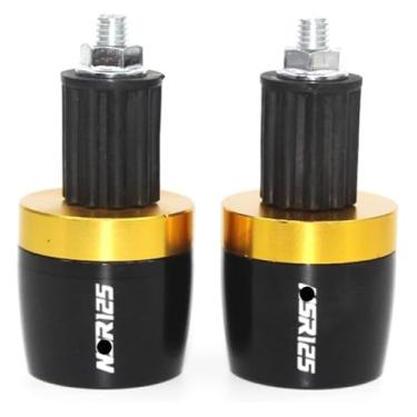 Imagem de Acessórios de motocicleta Alumínio CNC Pegas de Mão Tampa de Extremidade da Barra Compatível com NSR125 NSR 125 1988 1989 1990 (B-glod)