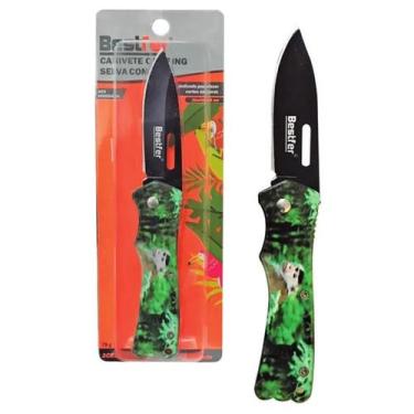 Imagem de Canivete inox camping c/flip 15cm - BESTFER
