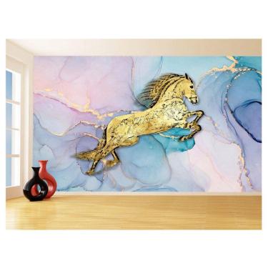 Imagem de Papel De Parede 3D Animais Pop Art Cavalo Cores 3,5M Pxa303