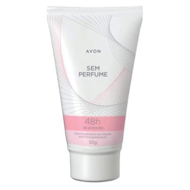 Imagem de Avon Desodorante em Creme Antitranspirante, Sem Perfume, 48 Horas de Proteção, Fórmula Suave para Peles Sensíveis, 50g