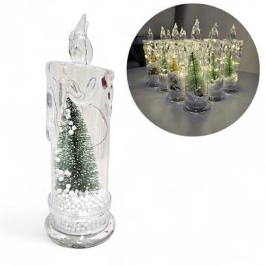 Imagem de Vela Decorativa De Led Arvore Natal 18cm Enfeite De Natal - MultiA, Ve