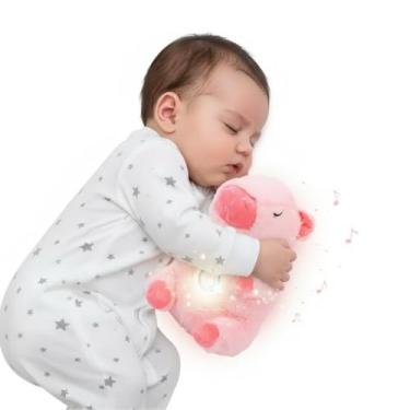 Imagem de Pelúcia Capivara Que Respira e Ajuda a Dormir - Brinquedo Calmante para Bebês com Sons, Luz e Movimento