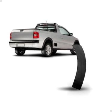 Imagem de Moldura Parachoque Traseiro Saveiro G5 G6 2008 A 2016 Preto - DPF, Esq