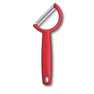 Imagem de Descascador Suiço RHO transversal lâmina lisa dupla Victorinox 6.0950,