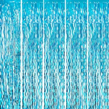Imagem de Cortinas de franja metálica GOER Metallic Tinsel 1,0 m x 2,0 m (5 unid
