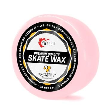 Imagem de Fireball SuperSlip Pro cera de skate para trilhos - cera de freio de skate formulada nos EUA para scooters agressiva em linha e skates - fórmula personalizada cera de skate profissional (rosa)