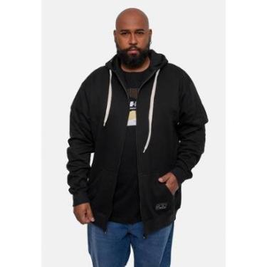 Imagem de Moletom HD Canguru Aberto Plus Size Masculino-Masculino